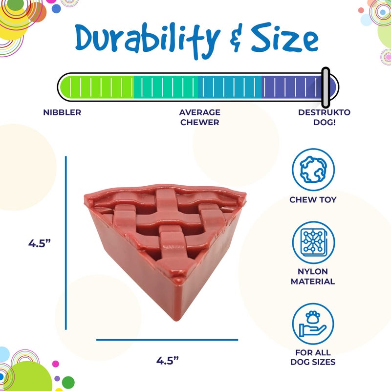 SodaPup Cherry Pie â€“ Durable Dog Chew Toy Made in USA from Non-Toxic, Pet Safe, Food Safe Nylon Material for Mental Stimulation, Clean Teeth, Fresh Breath, Problem Chewing, Calming Nerves & More - Image 5